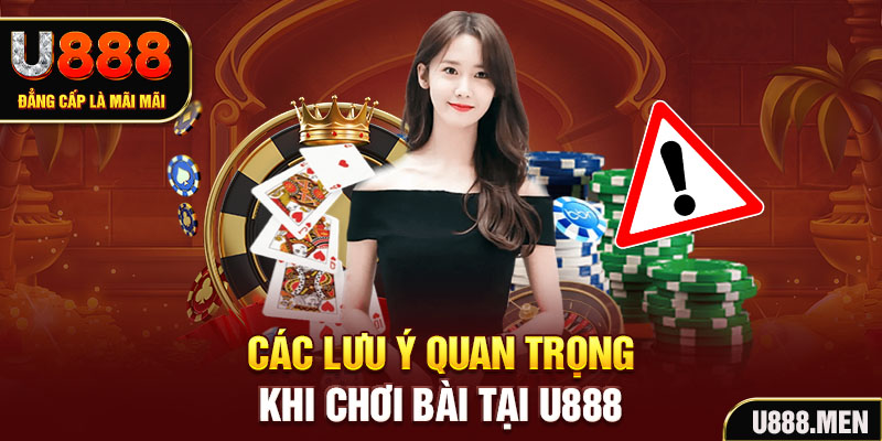 Các lưu ý quan trọng khi chơi bài tại U888